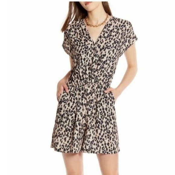 Halogen Pants - Halogen Animal Print Romper Size XL Macys or Nordstrom NWOT